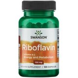 Swanson Riboflavin (Vitamina B2), 100mg, 100 Capsule